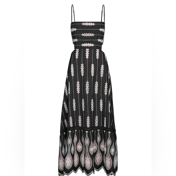 NWT New Johanna Ortiz Nostalgica Midi Dress Size 2 - Picture 3 of 7